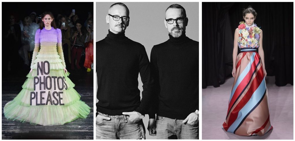Viktor & Rolf, couturiers et créateurs de mode (extraits défilés 2018 et 2019)