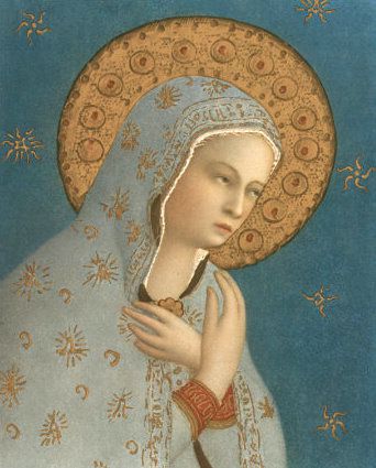 Marie, "Madone de la Paix" de Fra Angelico (© Pinterest)
