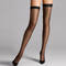 WOLFORD Bas autofixant 10 deniers must-have Individual Noir