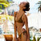 BANANA MOON Bas de maillot de bain slip brésilien ficelles Tosca  Couture Serengeti Marron