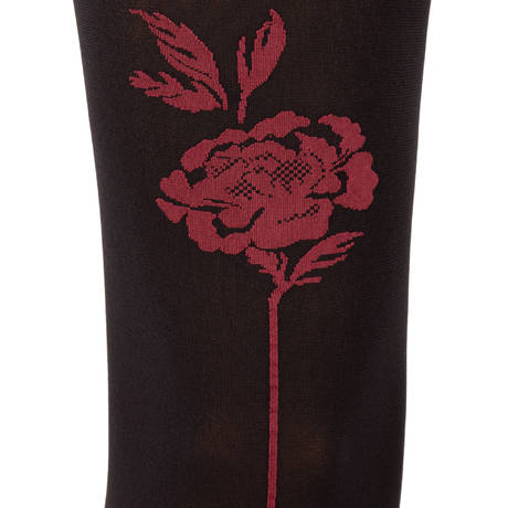 CHANTAL THOMASS Collant opaque 90 deniers Baguette Fleur Les Bas et Collants Noir