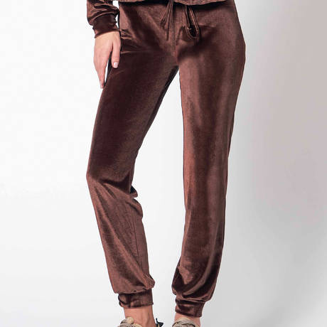 VALERY Pantalon ajusté Istanbul en velours Homewear Castagna