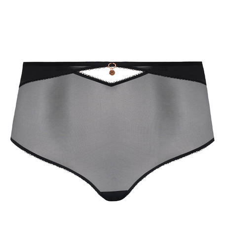 SCANTILLY Tanga taille haute Unchained Noir