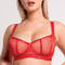 SCANTILLY Soutien-gorge balconnet Sheer Chic Flame Red