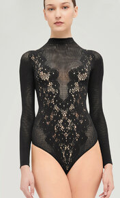 Wolford Flower Lace Noir