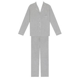 LE CHAT pyjama chemise en coton et modal Les Intemporelles