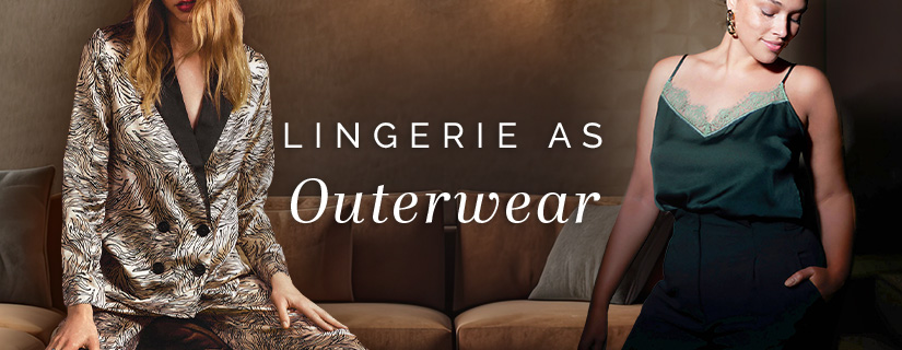 Lingerie as outerwear is a hot trend this season
